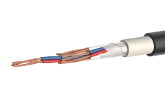 Ship communication cable of SSPSVng(A)-HF grade with silanol cross-linked polyethylene insulation, in halogen-free composite she