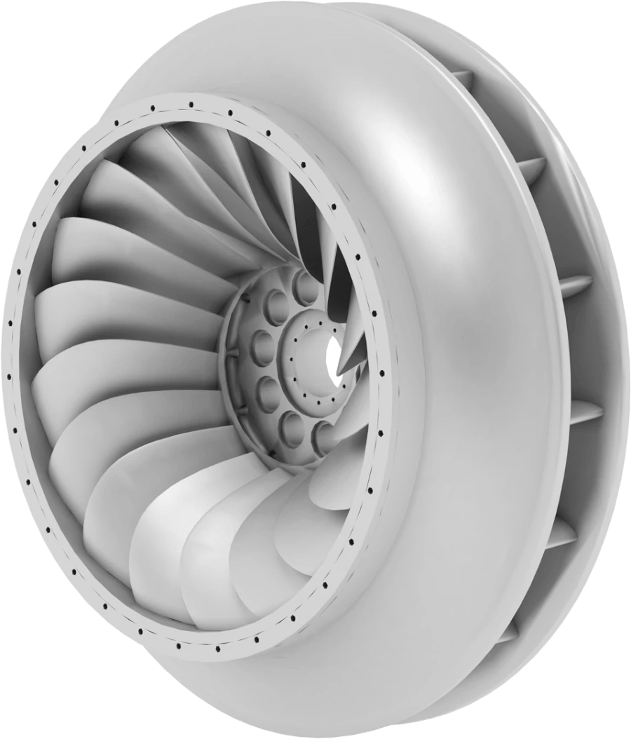 Radial-axial hydraulic turbine
