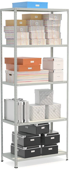 Metal office shelving unit STFL Shelving unit 1055-2.5