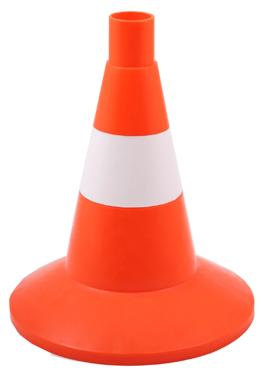 KS-1.4 320 mm elastic signal cone, 1 white matt stripe