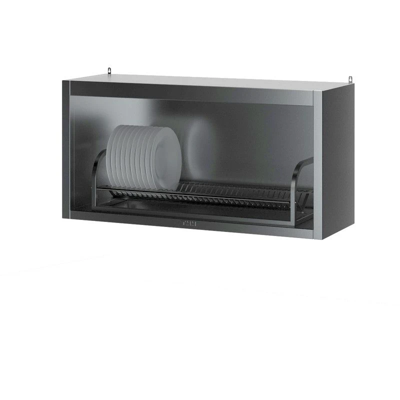 Shelf hinged stainless steel POT