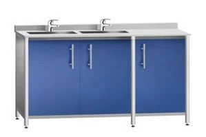Two-nest left-hand sink table KCSTm 3E