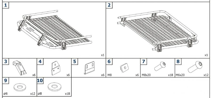 Roof rack LADA 4x4