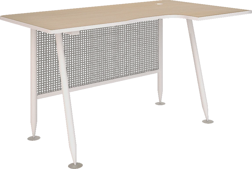 Teacher's desk (ergonomic desk with perforated headboard) FrStP 4.12