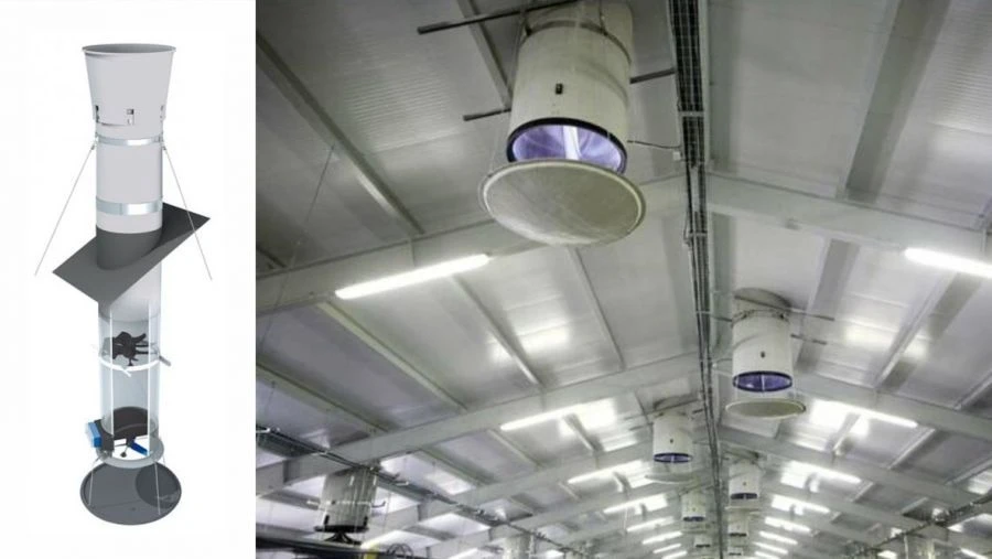 Ventilation and microclimate system of the ASI project