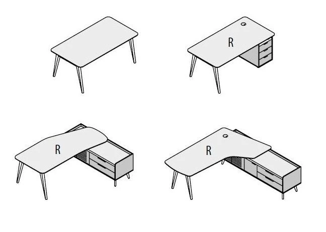 Executive desk. Set of furniture "Remo"