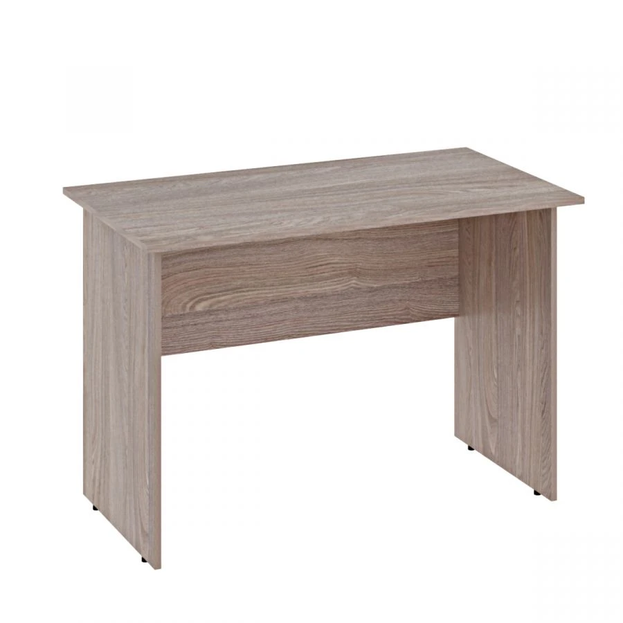Straight office desk without rounded corners