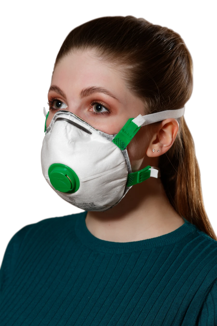 Filtering mask for protection against aerosols with additional protection against vapours and gases "Respirator "SPIRO-312AE" FF