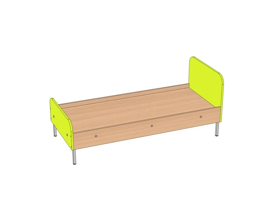 Children's bed on metal frame 1232*644*602 mm K-1M