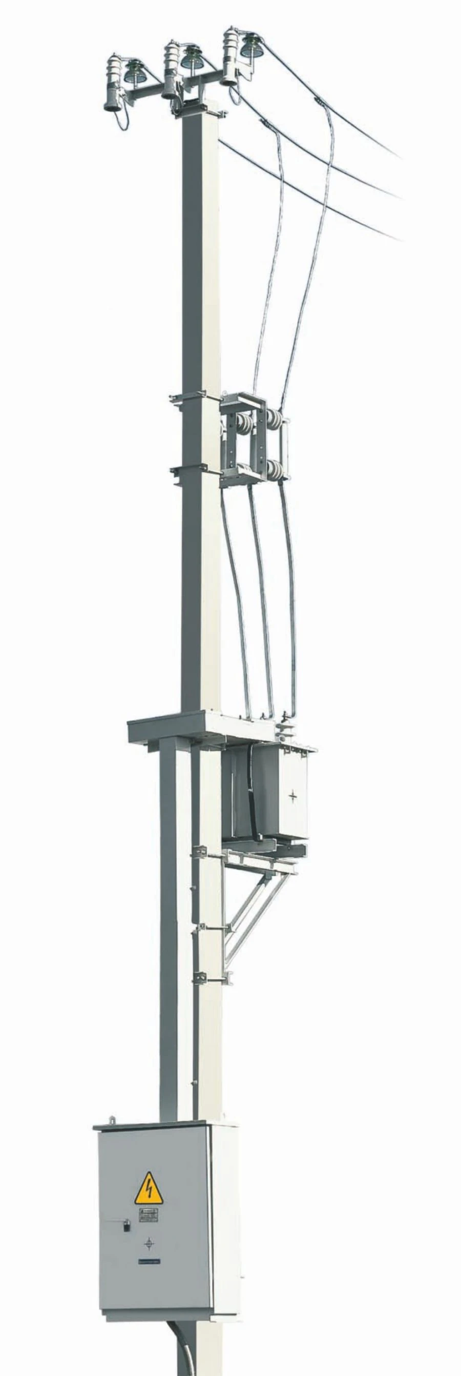 Complete transformer substations of pole type on one post SV-105 (SV-110) and mast type on four consoles PT-43 m