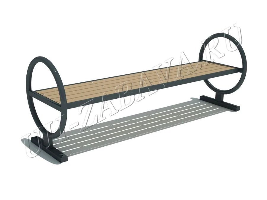 Bench "Katyusha" light coloured lath