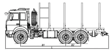 Sorting truck type MDMN332 modification 533976 on chassis MAZ 6317F5, 6317F9