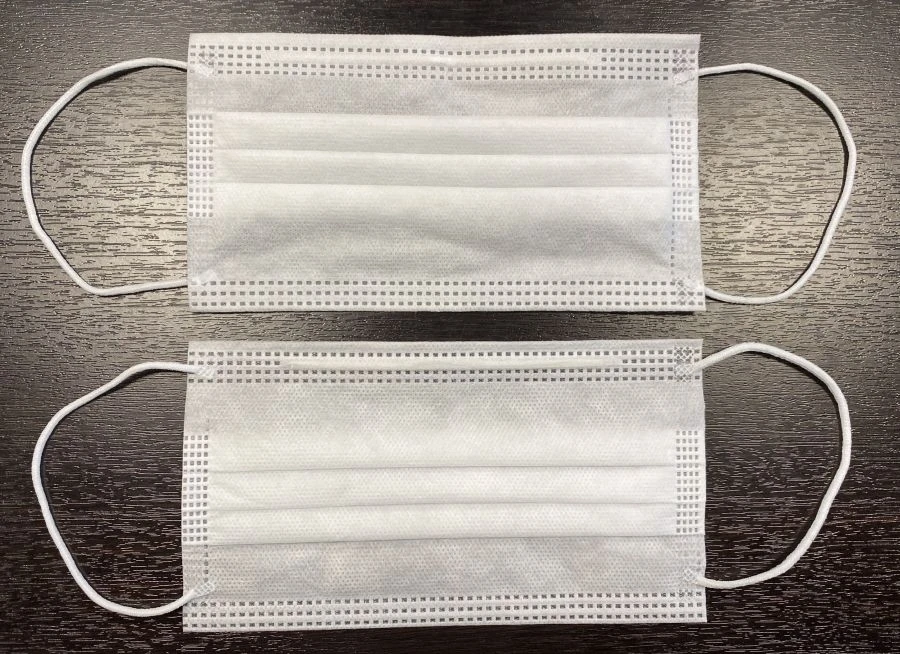 Medical disposable three-layer mask made of nonwoven materials