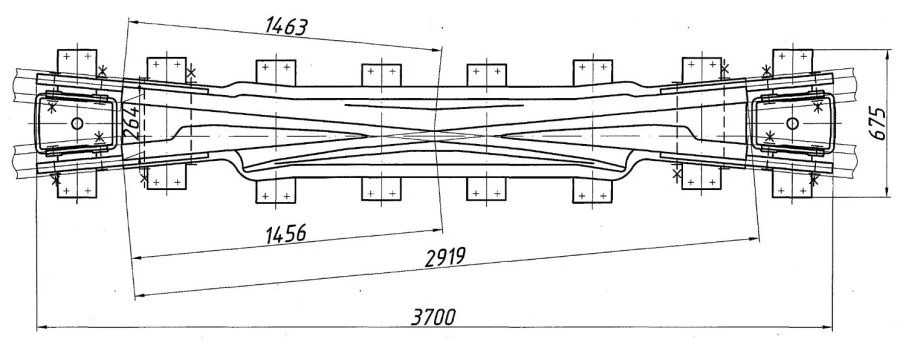 Blunt type P65 cross of type P65 mark 2/11 (project 1683.01.000)