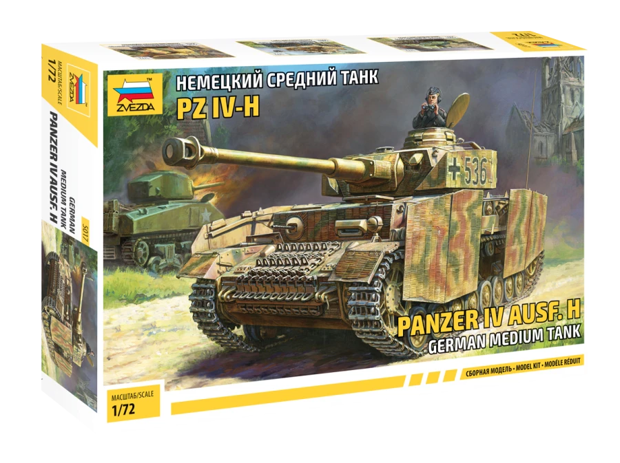 Assemblage model "German medium tank PZ IV-H"