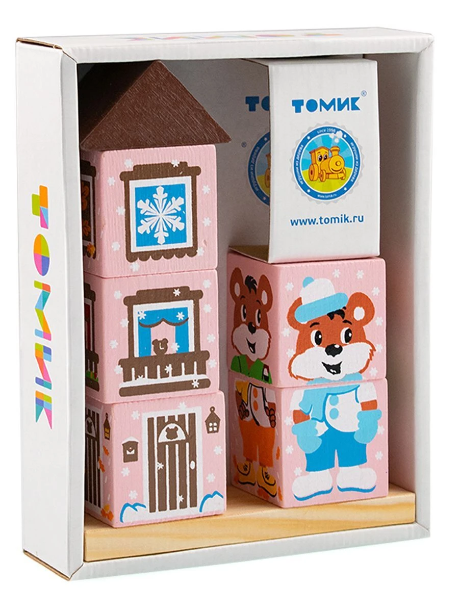 Cubes on a stick "Bear" (7 pieces), Item No. 4545-3