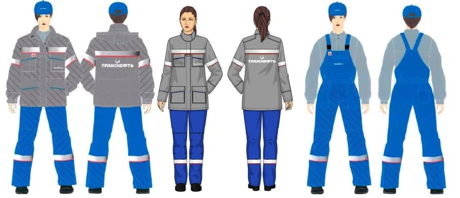 Women's suit (jacket, dungaree and cape jacket) against thermal risks of electric arc with protection level up to 48,1 cal/sec.