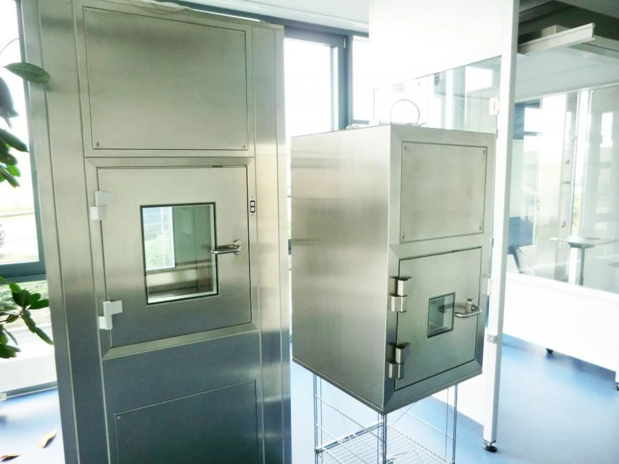 Transmission hermetic airlocks for clean rooms type TVA, TVR.