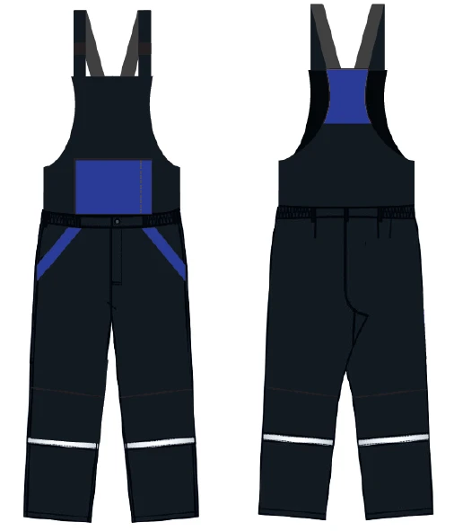 Men's dungaree for protection against low temperatures Working article TMHER030