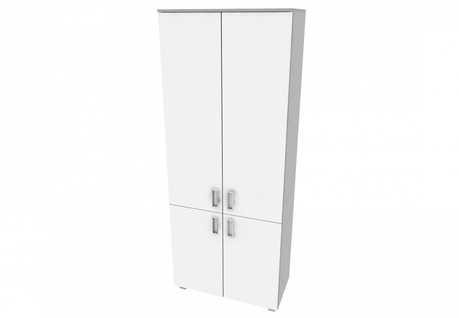 Storage cabinet with 4 hinged fronts 800x400x2000mm (WxHxH)