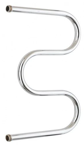 Towel dryer 00004-6040PS "STYLE" M-obr. 600?400 thread-bend 1", Without covering