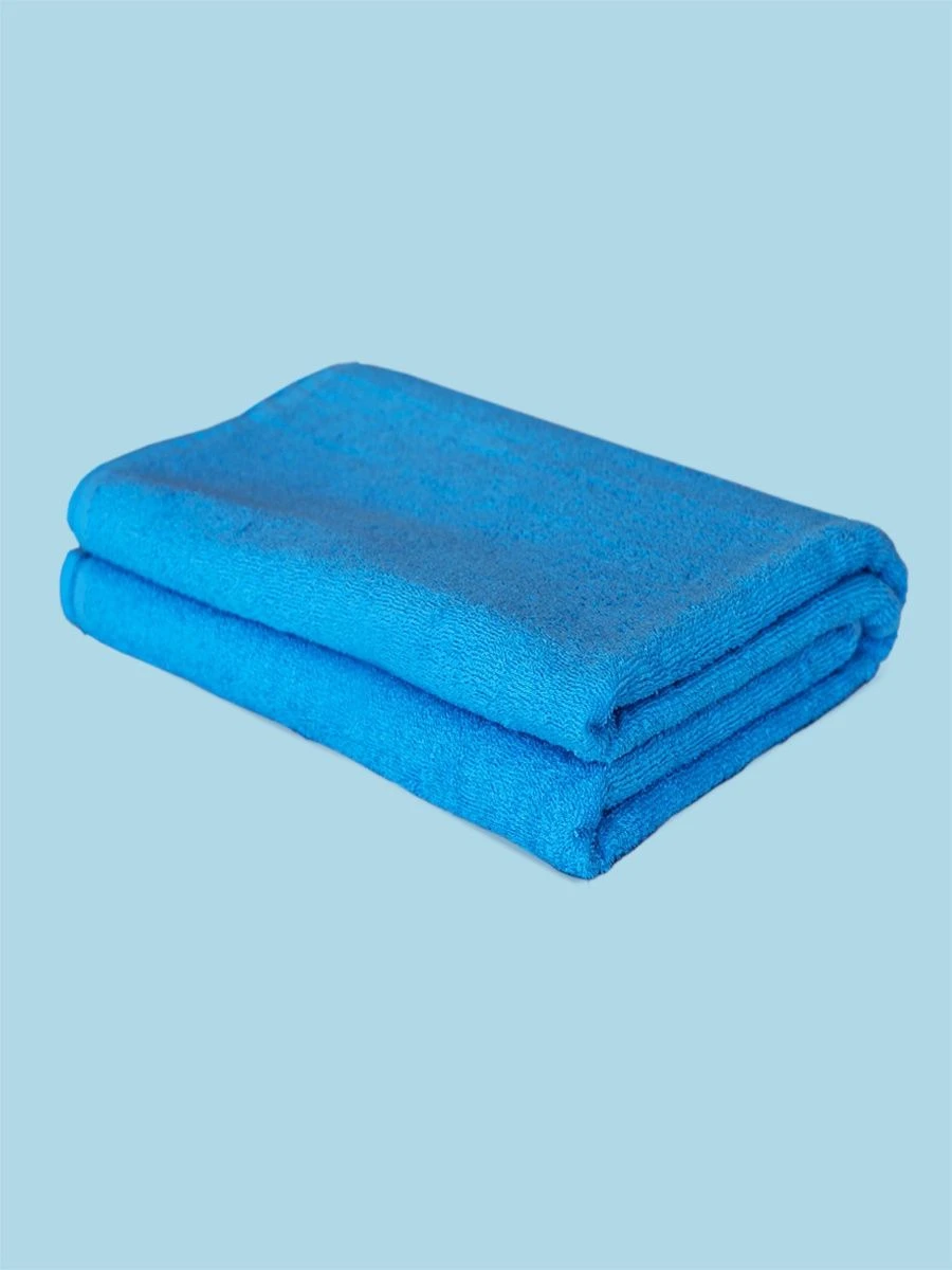 Terry towel 150x80 cm in blue colour