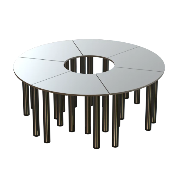 Round table 6 sections
