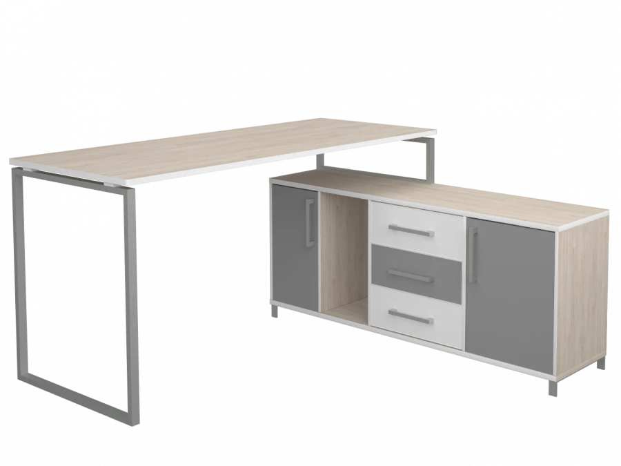 Work table KvSt16 (table with support on a pedestal)