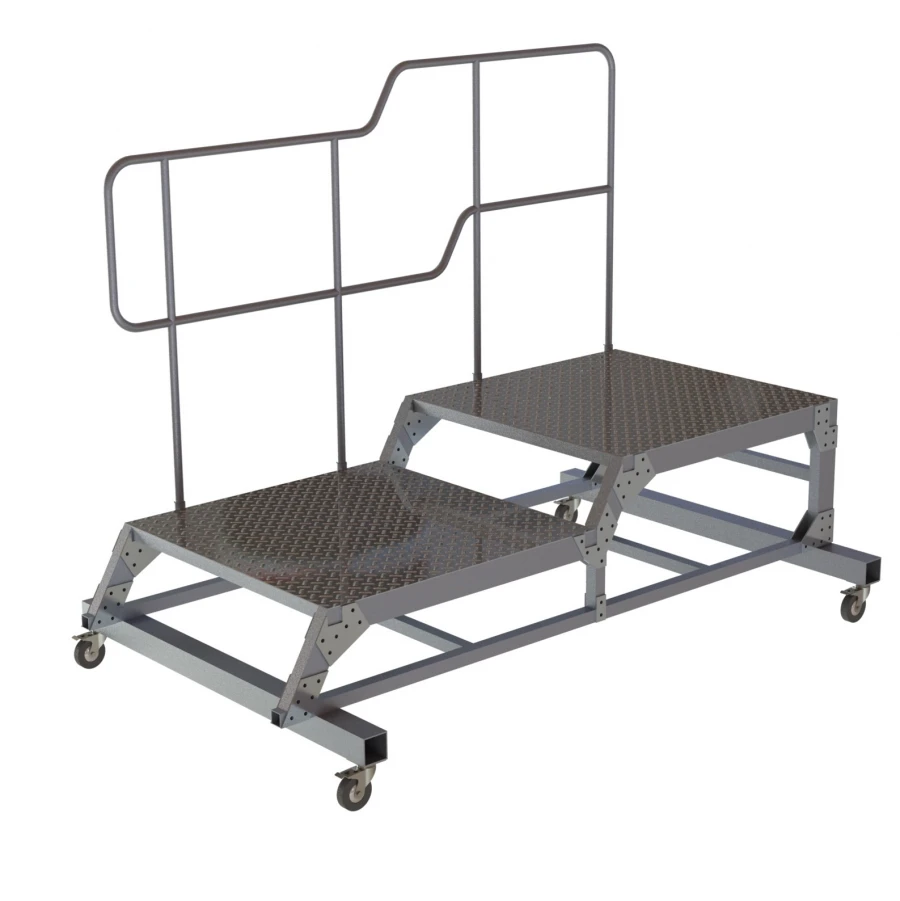 Installation stand 2-tier aluminium PM-700-600-600 undercarriage
