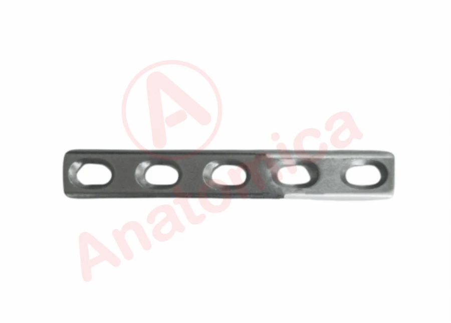 Narrow straight plate for tibia with limited contact