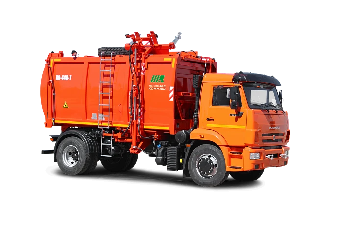 Garbage truck KO-440-7, type 53605-E2-01, modifications KO-440-7, base chassis: KAMAZ-43253-15, environmental class 2