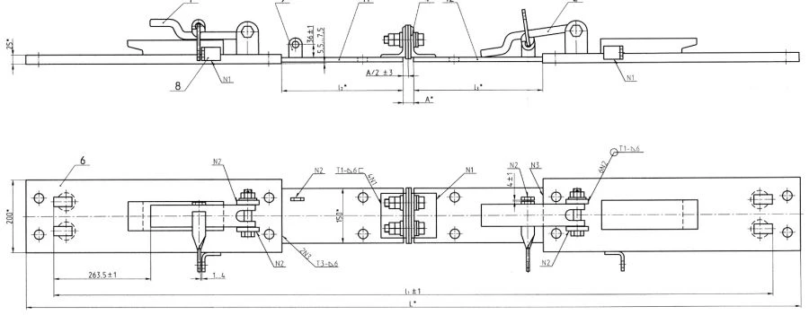 Bonded strip with embedding for R65 type rails (project SP584)