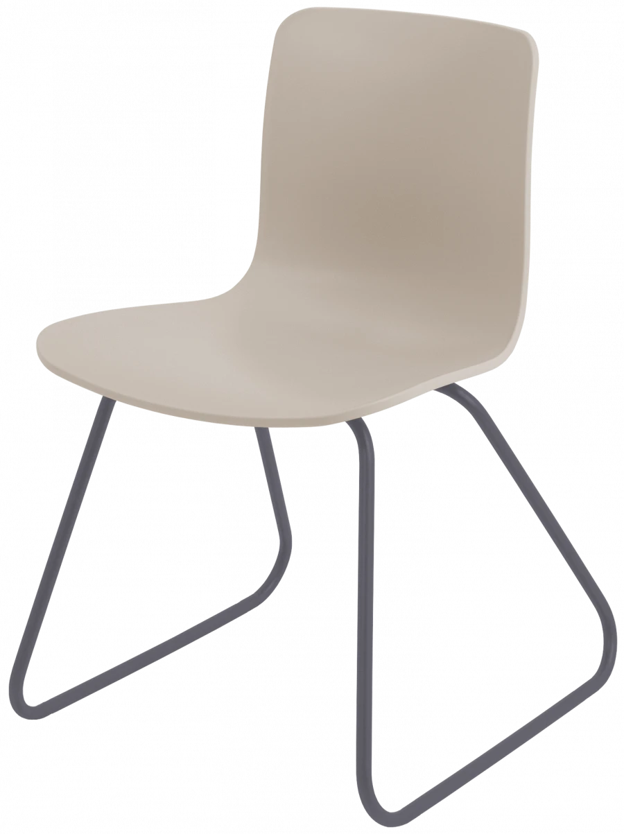 Metal frame chair with plastic seat, model SP 13,14,15