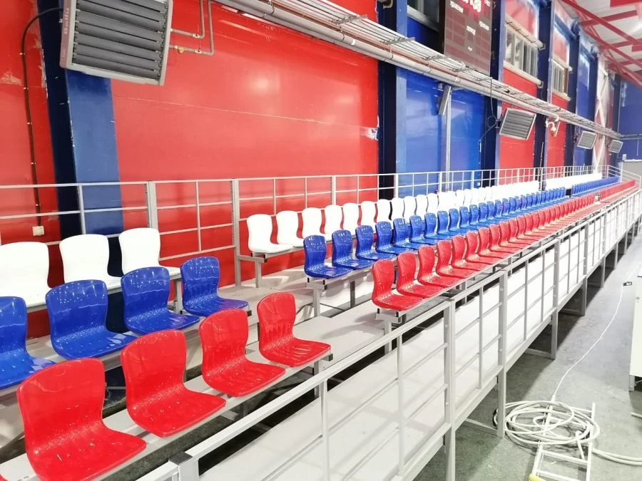 Prefabricated metal auditorium tribune