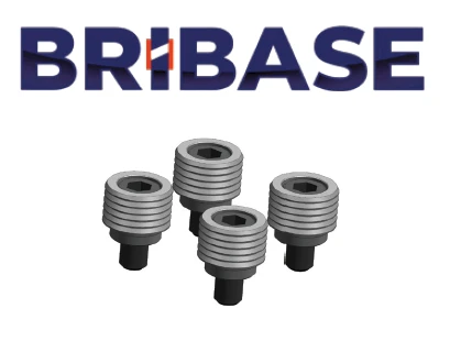 BB.VS.100.51.019 Set of four fluted clamps, height 19 mm BriBase