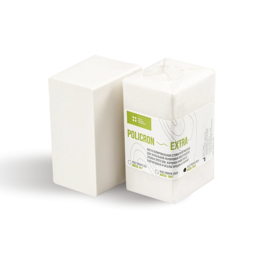 Policron-extra Polishing paste for mirror polishing of precious and non-precious alloy dentures, 250 g