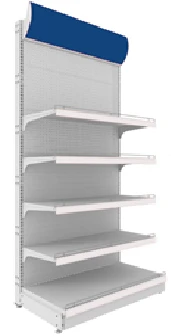 Wall shelving unit with perforated back panels 2250x1000x500, mark "SPEKTR" Ltd.