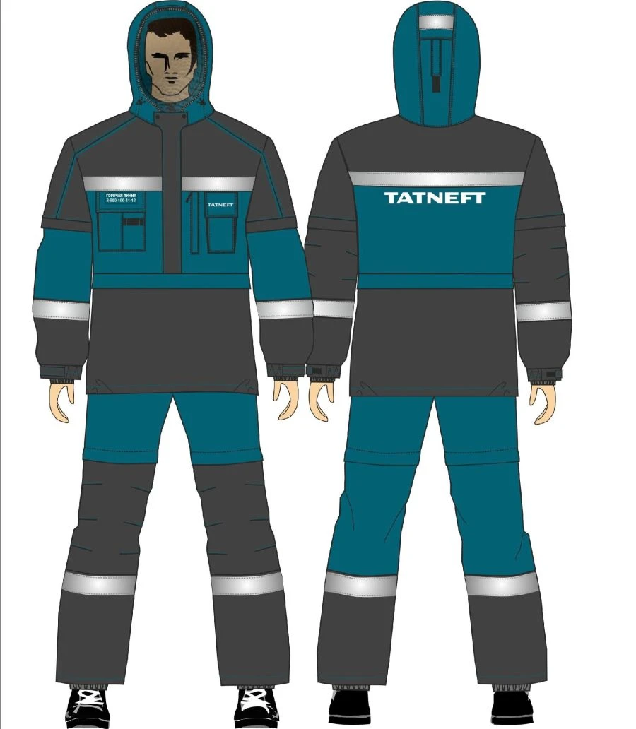 Men's suit (jacket, trousers, mosquito net) for protection against harmful biological factors and general industrial pollution