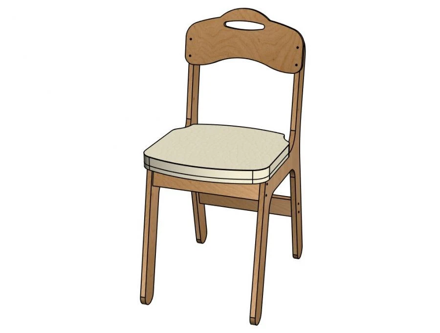 Stool ''Timosha'' H=260 semi-upholstered (seat)/ StD30