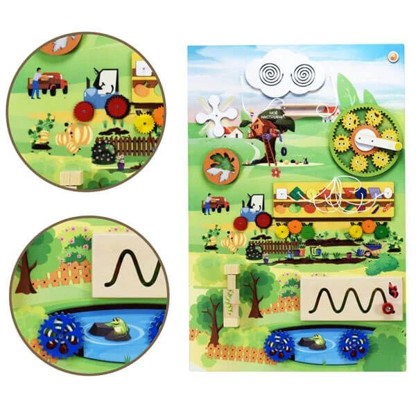Bisiboard (didactic panel) vegetable garden