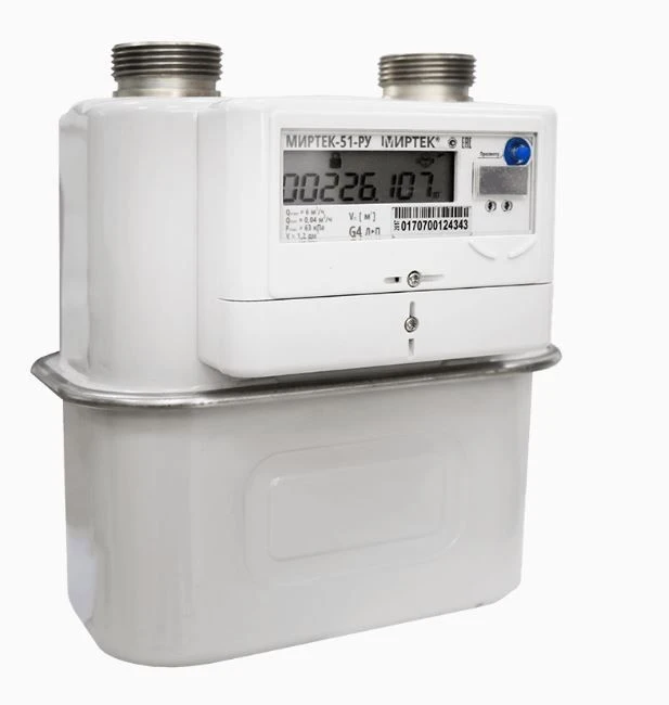 Volumetric diaphragm gas meters MIRTEK-51-RU. Case G4