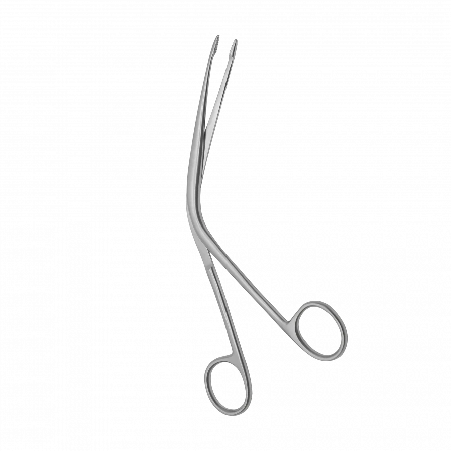 TSH-04-042-12,5 Ear tampon forceps No.1, curved, 125 mm