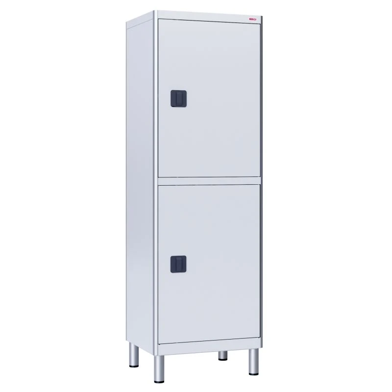 ??-03-"???" (???-7645.01-11) Medical cabinet two-sectional, one-wing, made of aluminium profile and carbon steel, with megaphone