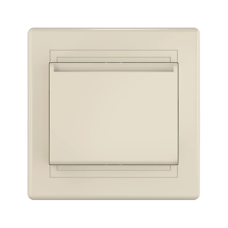 CADUCEUS ALING PRESTIGE Flush-mounted card switch 10A, 250V~, beige, item no. 6095.99