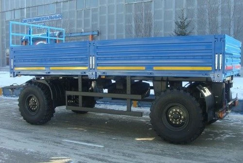 Container trailer type MDO421, modification 878523 on axle MD.?2?1850?9??120?13 (double axle) or on axle MD.?1?2050?9??120?13.
