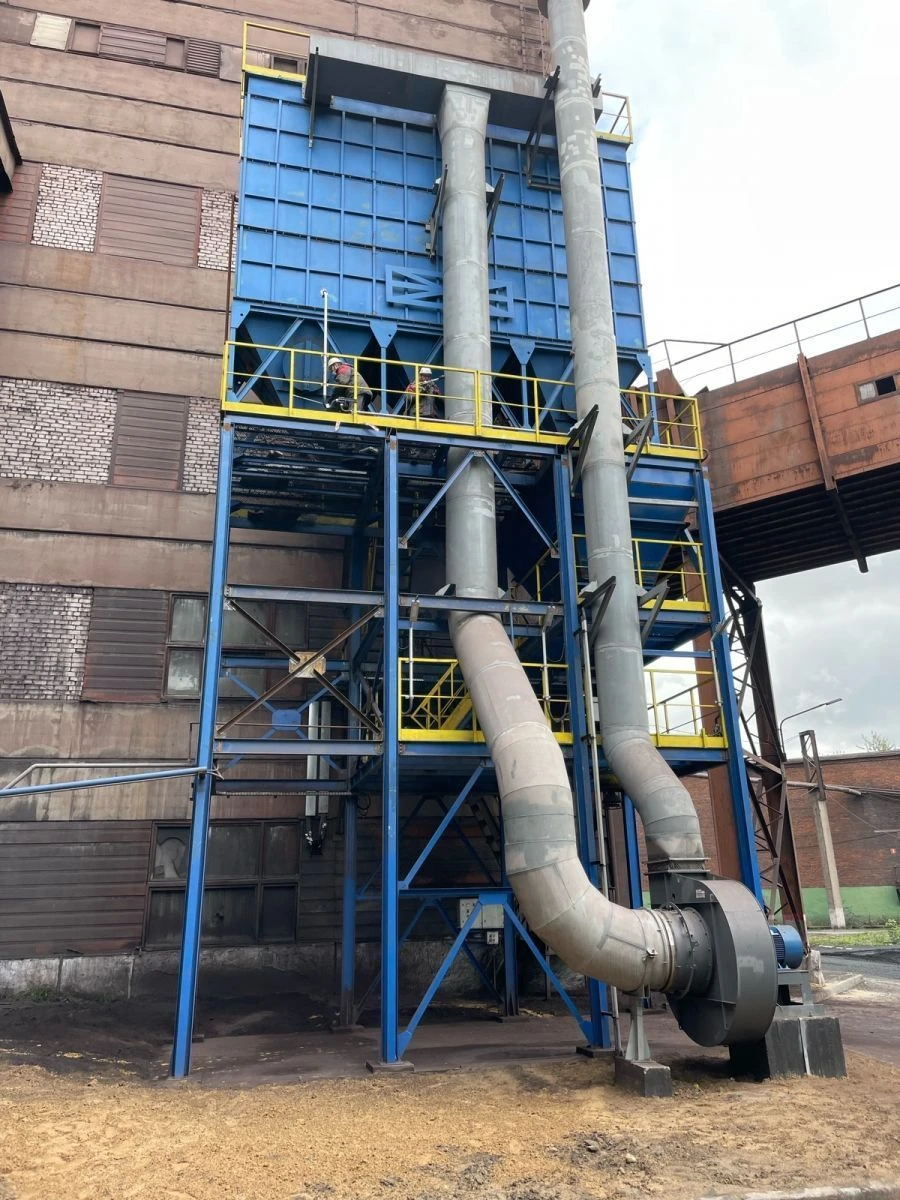 Aspex bag filter (filtration area from 970 to 1360 m2; filter bag lengths from 5000 to 5600 mm; number of filter bags)