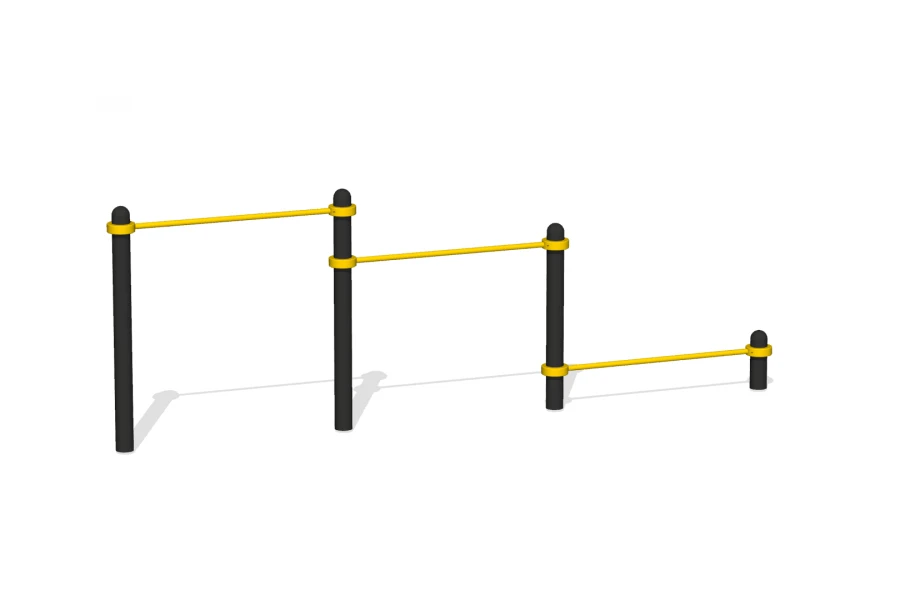 Triple cascade of tourniquets for push-ups and pull-ups