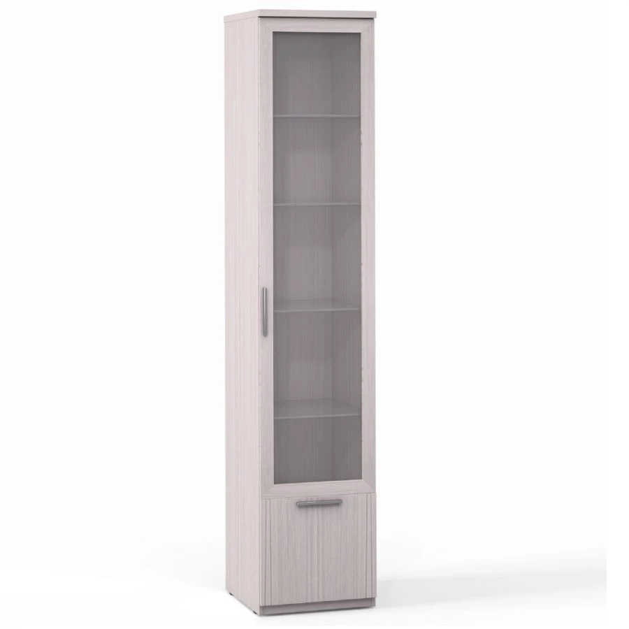 F9A Wardrobe 1 dv. 1 glass, 1 dv. panel, glass shelves from the set of cabinet furniture "Flash"