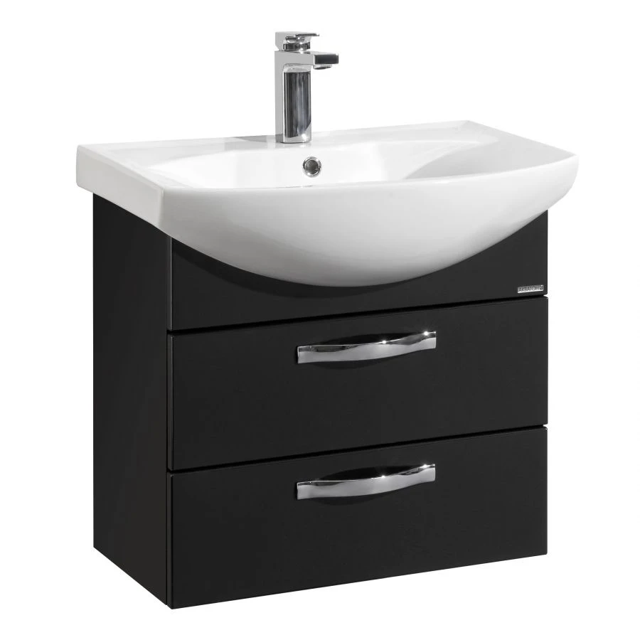 Cabinet under sink Aquaton Aria 65 M black gloss 1A123301AA9501.A123.3.01A.A95.0