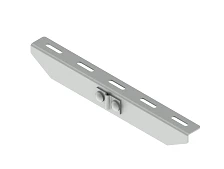 Hanger TH-R 00, with overall dimensions from 50x200 mm to 50x400 mm, with metal thickness 2,5 mm, stainless steel grade AISI 304